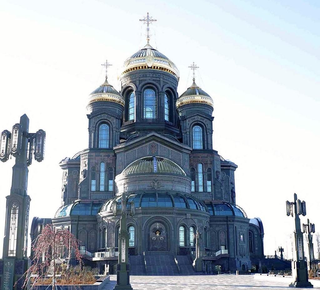 La cathédrale des forces armées à Moscou. [AFP - Takehito Kudo / Yomiuri / The Yomiuri Shimbun]