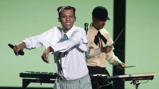 Le chanteur belge Stromae lors des 37e Victoires de la musique à Paris, le 11 février 2022. [AFP - BERTRAND GUAY]