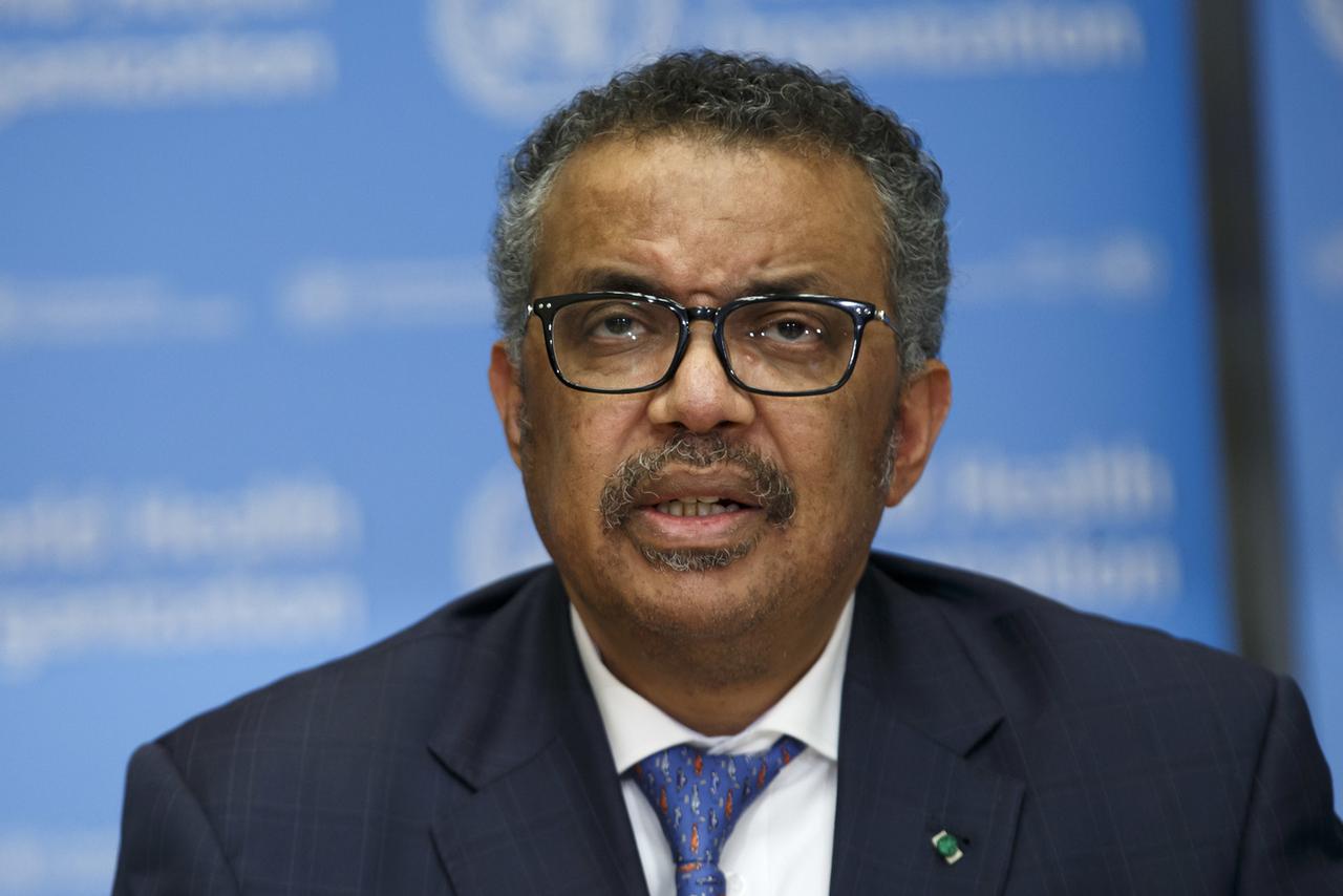 Le directeur général de l'OMS Tedros Adhanom Ghebreyesus. [KEYSTONE - Salvatore Di Nolfi]