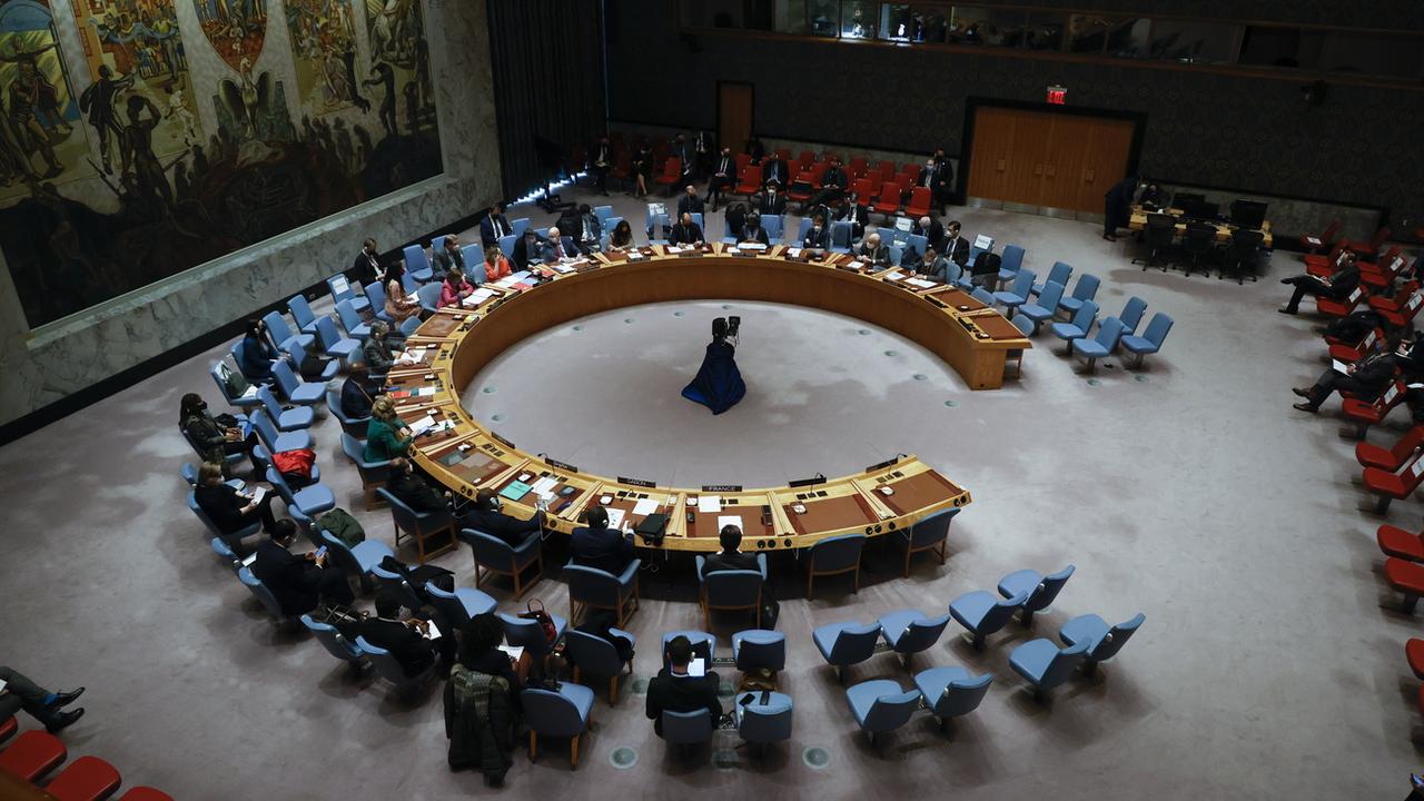 L'UDC veut débattre sur le siège au Conseil de sécurité de l'ONU. [Keystone - Jason Szenes]