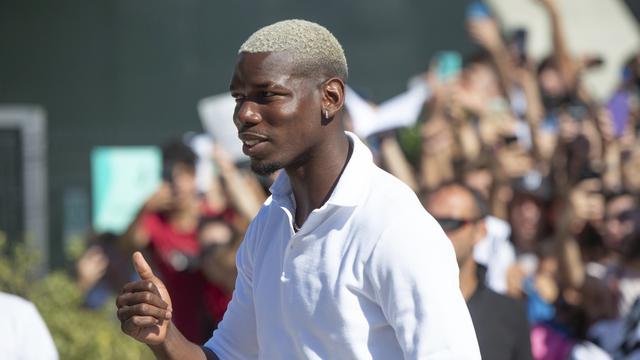 Pogba, lors de son arrivée à Turin pour sa visite médicale le 9 juillet dernier.