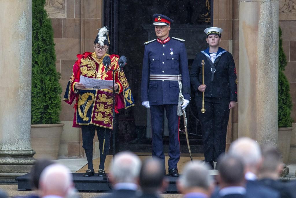 Charles III a été officiellement proclamé roi dimanche lors d'une cérémonie à Belfast. [AFP - paul Faith]