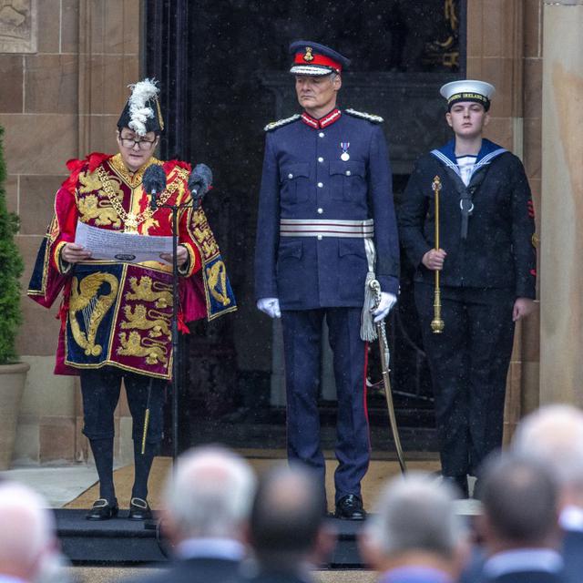 Charles III a été officiellement proclamé roi dimanche lors d'une cérémonie à Belfast. [AFP - paul Faith]