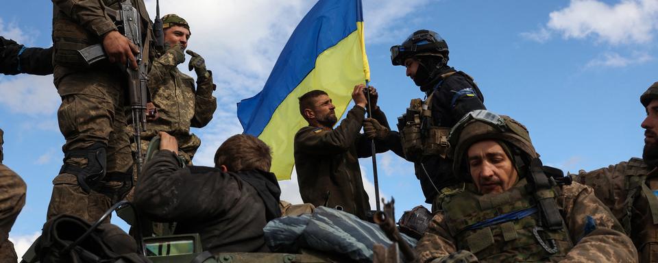 Les troupes ukrainiennes ont repris la vile de Lyman. [AFP - Anatolii Stepanov]