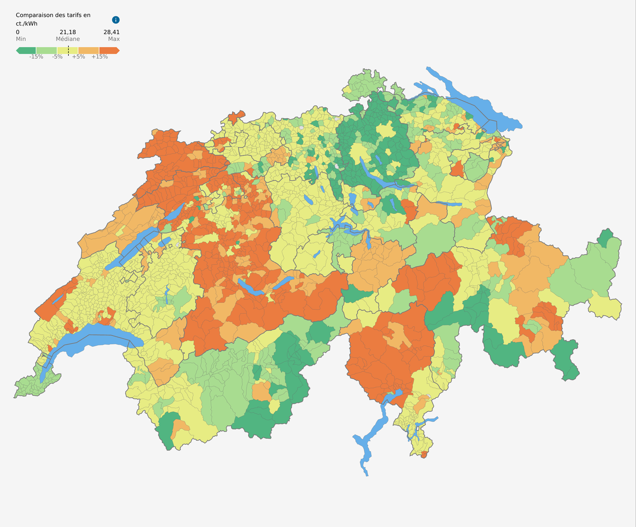 Le prix de l'électricité en Suisse. [Elcom, Autorité fédérale indépendante de régulation dans le domaine de l'électricité]