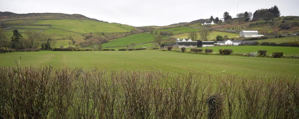 Vue du comté de Newry, en Irlande du Nord, à la frontière avec la République d'Irlande. [EPA/Keystone - Neil Hall]