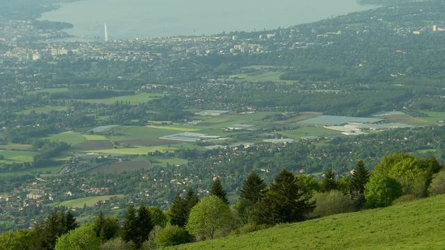 Vue de Genève depuis le Salève. [RTS]