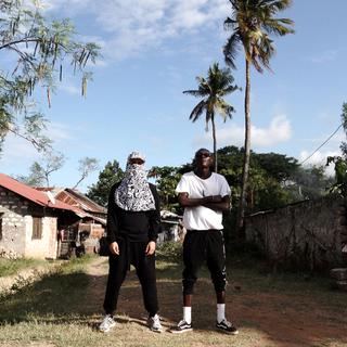 Le producteur neuchâtelois FlexFab et le rappeur kenyan Ziller Bas. [DR - NSk Music]