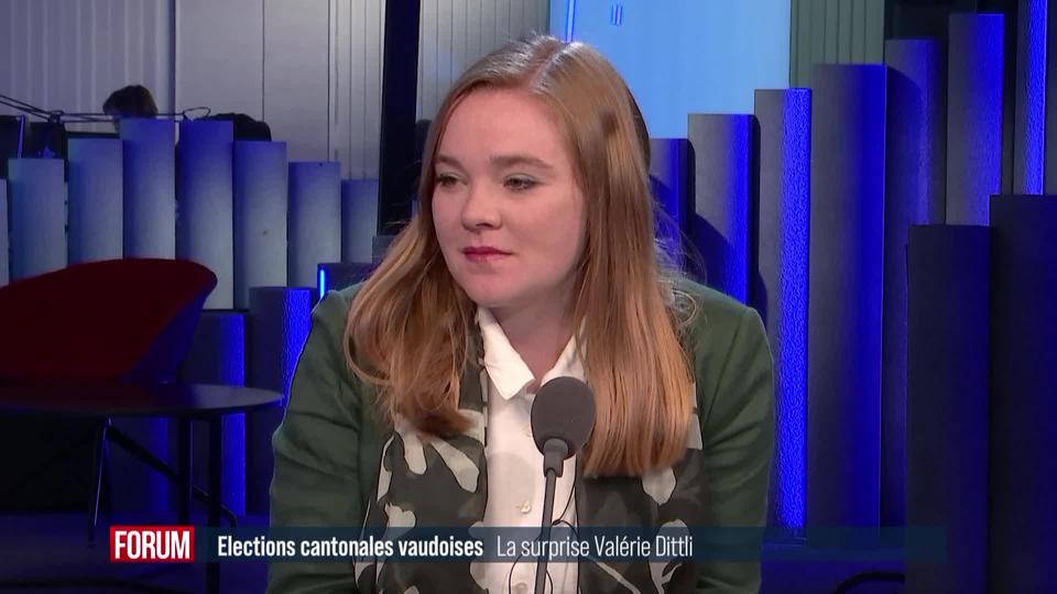 La centriste de 29 ans Valérie Dittli élue au Conseil d’Etat vaudois (vidéo)