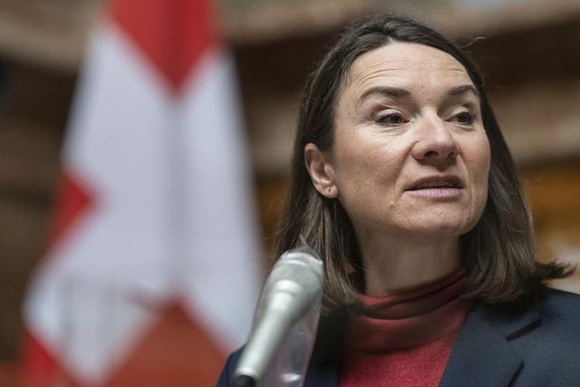 Sophie Michaud Gigon au Conseil national à Berne, mars 2021 [Keystone - Alessandro della Valle]