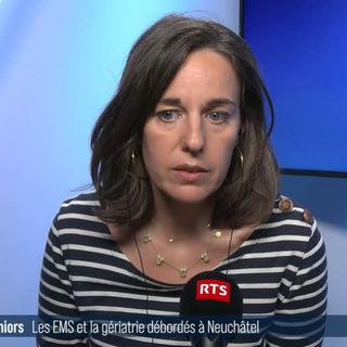 Claire Charmet, présidente du Collège des directions au sein du Réseau hospitalier neuchâtelois. [RTS]