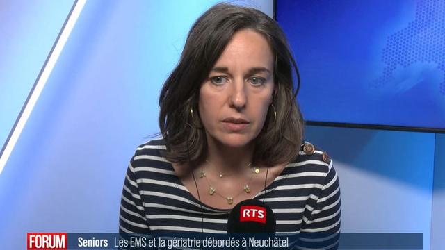 Claire Charmet, présidente du Collège des directions au sein du Réseau hospitalier neuchâtelois. [RTS]