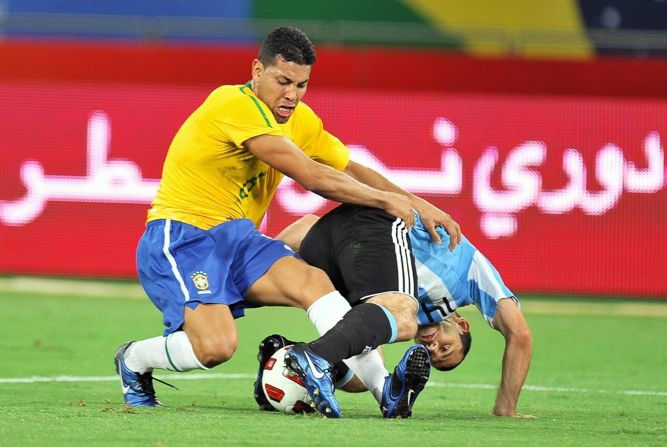 Image du match Brésil-Argentine à Doha en 2010. [Keystone - EPA/Stringer]