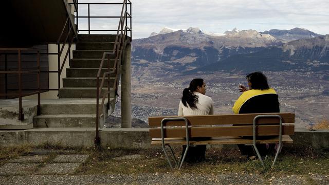 Le canton du Valais renforce ses structures d'accueil pour les migrants. [KEYSTONE - JEAN-CHRISTOPHE BOTT]