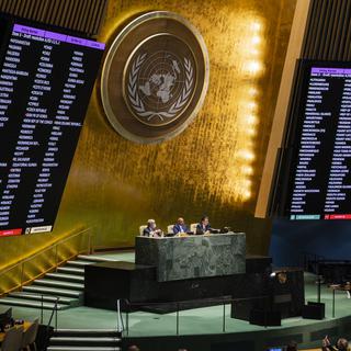 Un certain nombre de pays, dont la Chine et l'Inde, se sont abstenus à l'ONU. [EPA/Keystone - Justin Lane]