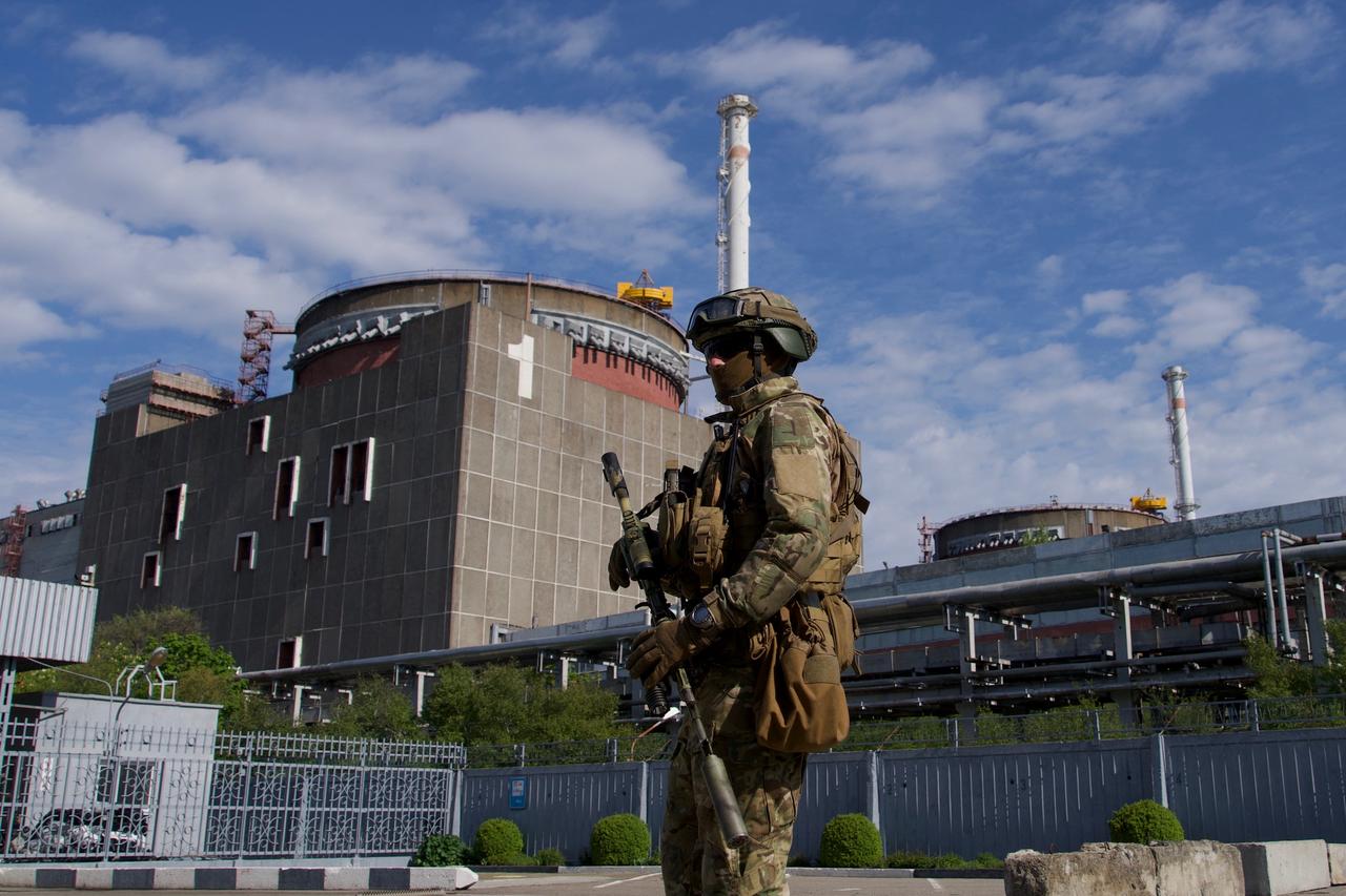 Une image d'archives datant de mai 2022 de la centrale nucléaire de Zaporijjia en Ukraine