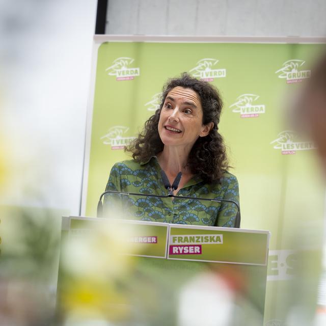 Isabelle Pasquier-Eichenberger. vice-présidente des Verts. [Keystone - Christian Merz]