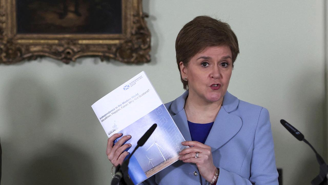 Selon la première ministre écossaise Nicola Sturgeon, Edimbourg veut un référendum sur l'indépendance le 19 octobre 2023. [Russell Cheyne]