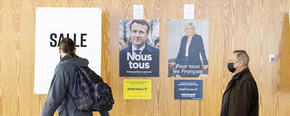 Le 2ème tour de l'élection présidentielle française, le 24 avril 2022. [The Canadian Press/Keystone - Graham Hughes]