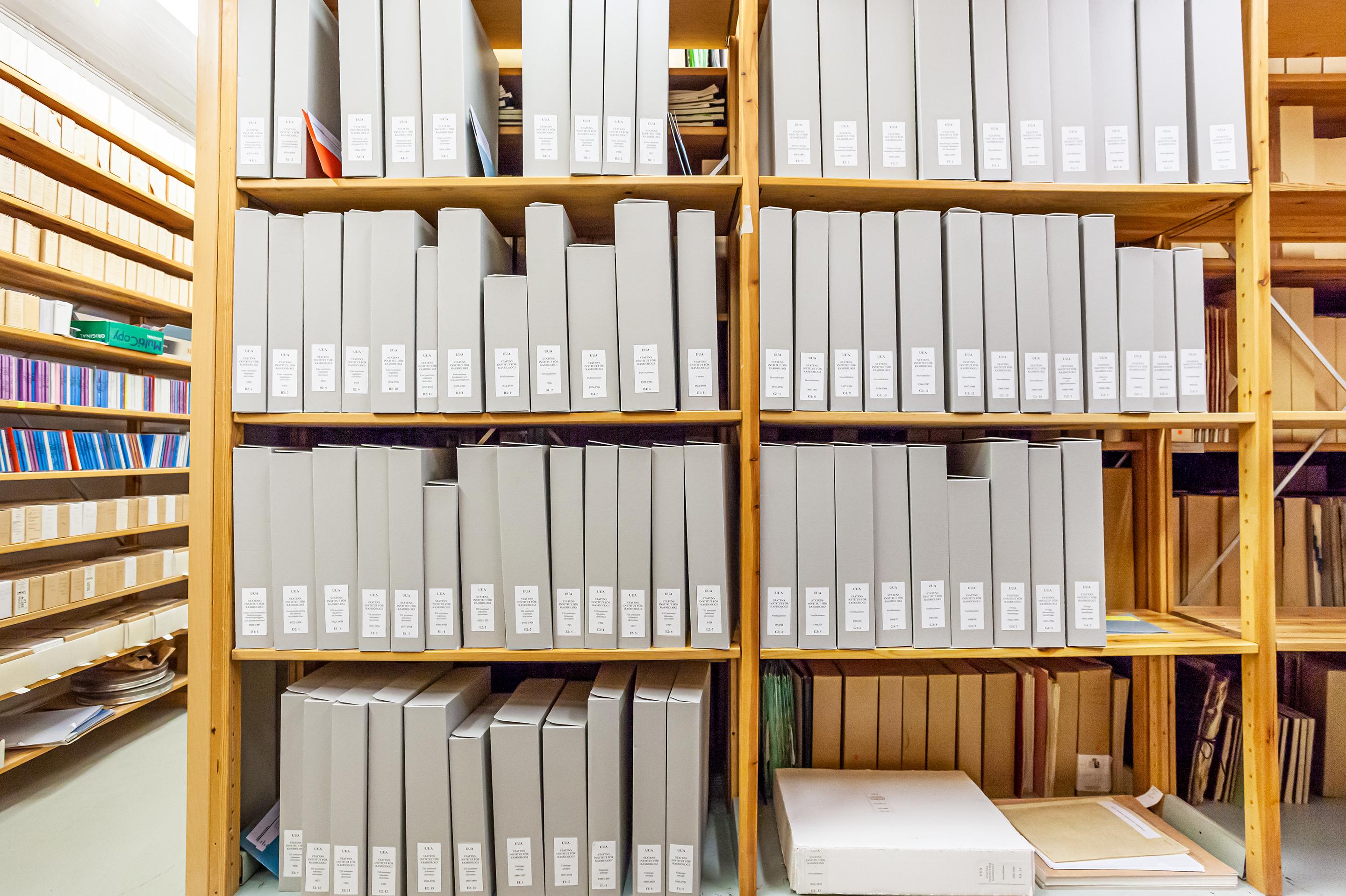 Les archives de l'Institut de biologie raciale d'Uppsala, stockés à la bibliothèque Carolina Rediviva de l'université de la ville. [Université d'Uppsala]