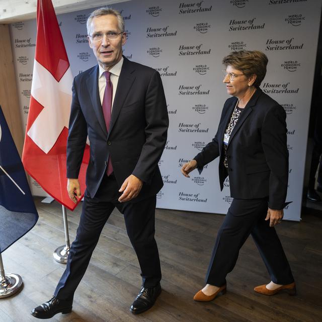 Le PLR prône une coopération renforcée entre la Suisse et l'OTAN. [KEYSTONE - LAURENT GILLIERON]