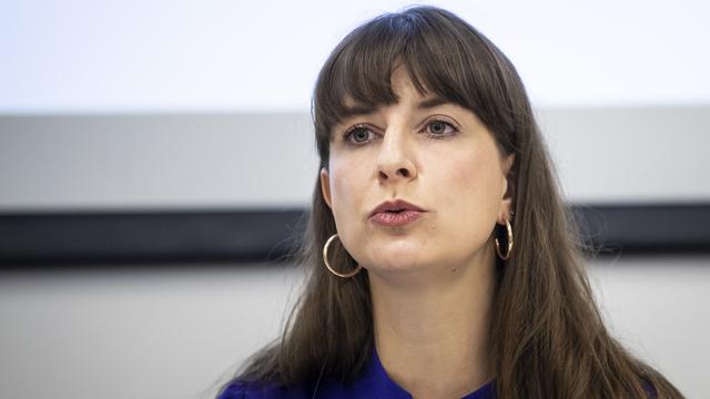 Rebecca Ruiz, conseillère d'État vaudoise en charge de la santé. [Keystone - Jean-Christophe Bott]