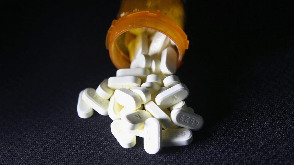Une boîte de pilule contre la douleur chronique. [AFP - John Moore/Getty Images]