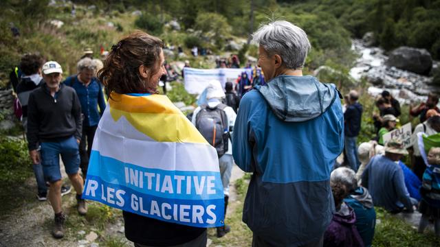 L'UDC s'oppose au contre-projet à l'initiative pour les glaciers. [KEYSTONE - JEAN-CHRISTOPHE BOTT]