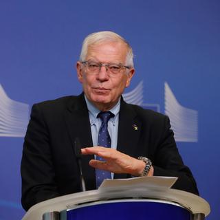 Josep Borrell a annoncé dimanche soir un troisième train de sanctions de l'Union européenne contre la Russie. [Keystone - Stéphanie Lecocq]