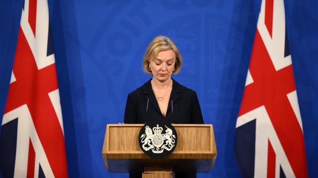 La Première ministre britannique Liz Truss n'envisage pas de démissionner. [Keystone/AP - Daniel Leal]