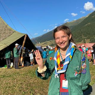 Toucan Optimiste au camp scout de la vallée de Conches le 1er août 2022. [RTS - RTS]