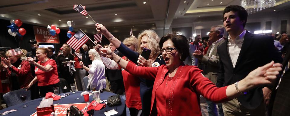 Le camp républicain fête sa victoire aux élections américaines de mi-mandat. [AP Photo - Mark Humphrey - Keystone]