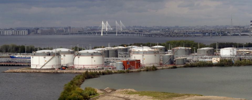 Un terminal pétrolier dans la région de Saint-Petersbourg, en Russie. [Keystone - Anatoly Maltsev]