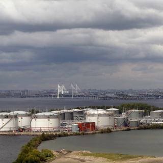 Un terminal pétrolier dans la région de Saint-Petersbourg, en Russie. [Keystone - Anatoly Maltsev]