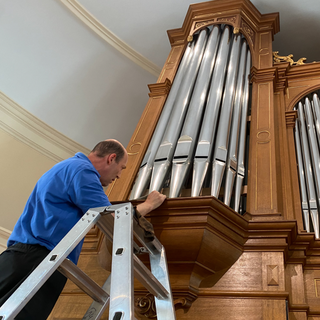 L’harmonisation du nouvel orgue du temple de Morges. [RTS - Julie Rausis]