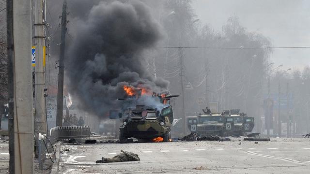 Une scène de guerre à Kharkiv. [afp - Sergey Bobok]