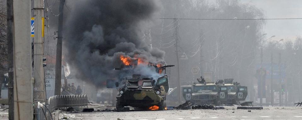 Une scène de guerre à Kharkiv. [afp - Sergey Bobok]