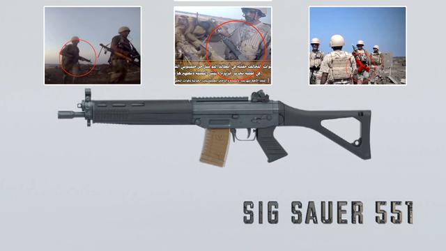 Des Sig Sauer 551 ont été identifiés sur des soldats saoudiens au Yémen. [DR]