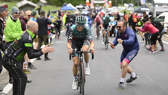 Jai Hindley a réussi à s'emparer du maillot rose lors de la 20e étape. [Fabio Ferrari]