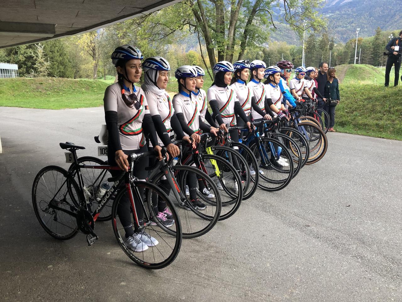 49 athlètes afghanes ont participé au Championnats d'Afghanistan sur route féminin. [Gabriela Cabré]