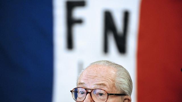 Jean-Marie Le Pen lors d'une conférence de presse le 13 janvier 2013. [AFP - Jean-Sébastien Evrard]