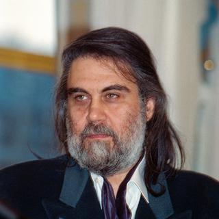Le compositeur grec Vangelis en 1992. [AFP - GEORGES BENDRIHEM]