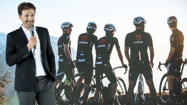 Fabian Cancellara, désormais dans le costume de grand patron d'équipe. [Keystone - Laurent Gillieron]