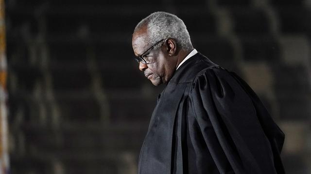 Le juge conservateur de la Cour suprême des Etats-Unis Clarence Thomas. [KEYSTONE - PATRICK SEMANSKY]