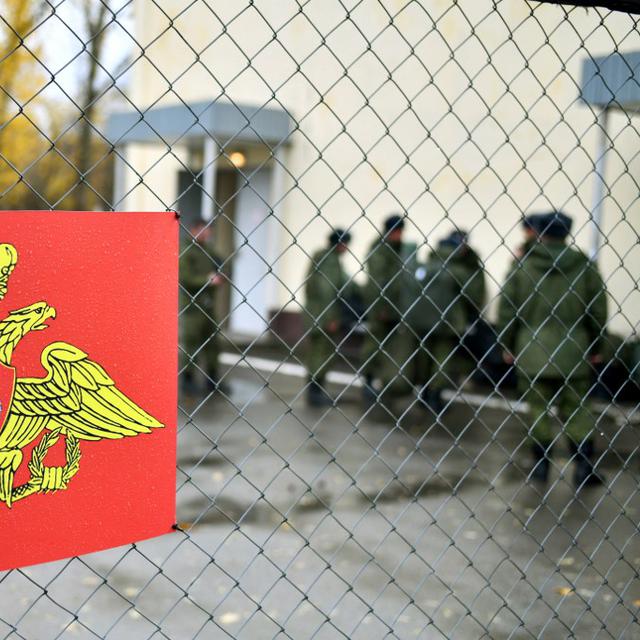 Centre d'entraînement militaire à Rostov, en Russie, 31.10.2022. [Anadolu Agency via AFP - Arkady Budnitsky]