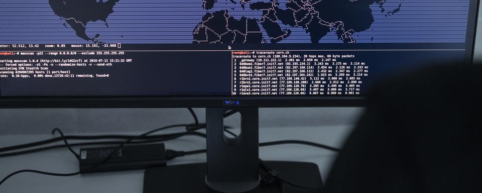 Les cyber-attaques se multiplient depuis le début de la guerre en Ukraine. [Keystone]