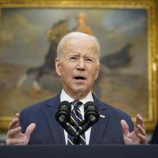 Le président américain Joe Biden participera au sommet extraordinaire de l'Otan. [Keystone - Andrew Harnik]