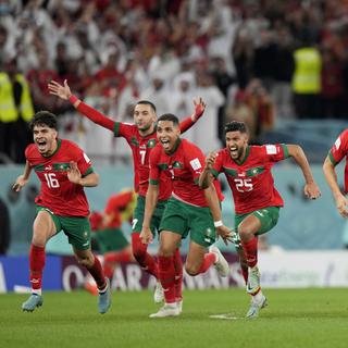 Le Maroc s'est imposé contre l'Espagne. [AP Photo/Keystone - Luca Bruno]