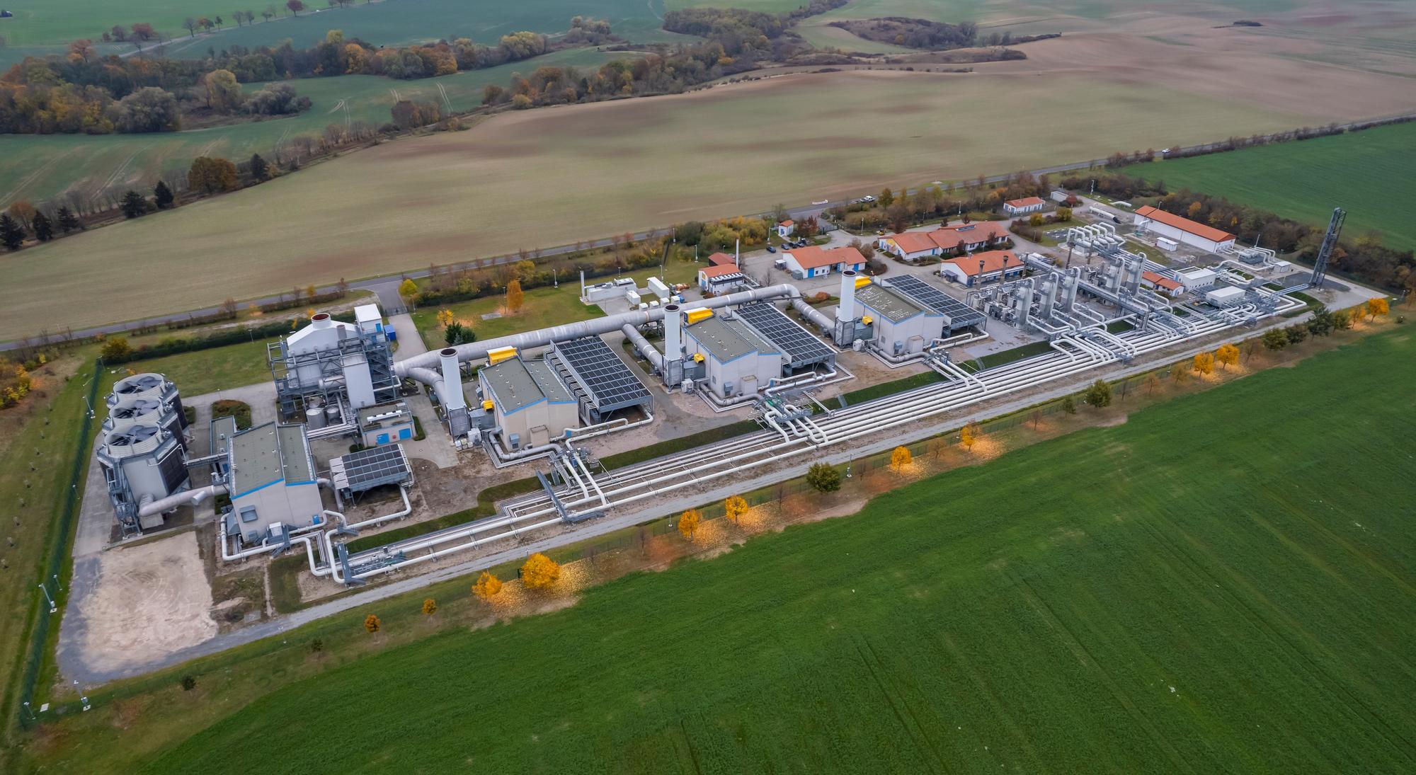 La station de compression de gaz de Mallnow en Allemagne. [Reuters - Hannibal Hanschke]