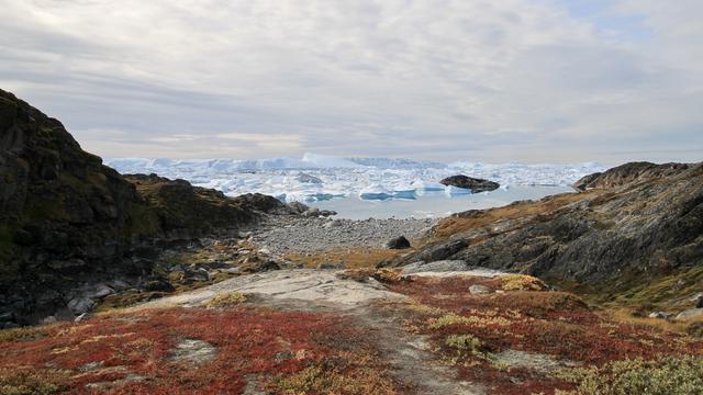 Une vue sur le fjord glacé d'Ilulissat, au Groenland. [RTS - Victorien Kissling]